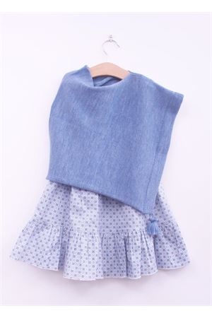 Baby girl light blue cloak Capridea | PONCHOGRA15CELESTE